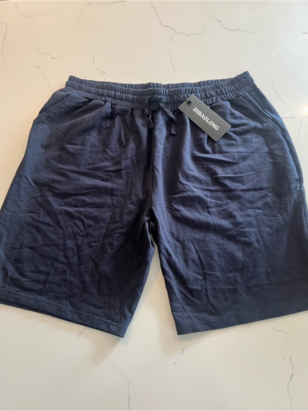 Women's black Athletic Drawstring Shorts - Comfortable Everyday Activewear